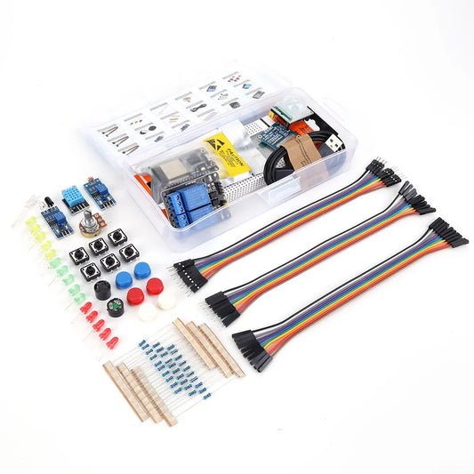 Kit Inicio Básico DIY para Placa Desarrollo ESP32 ESP-32S WiFi IoT (Incluye OLED 0.96", Módulo Fotorresistor) para Arduino