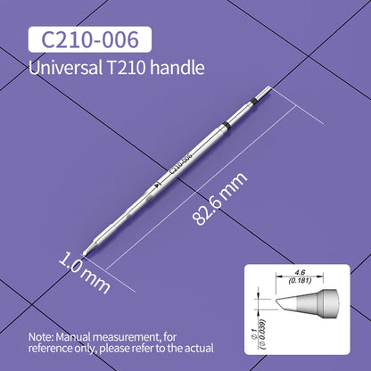 C210 Soldering Tips Compatible with JBC T210 Handle for CD-2SD/2SHE Station Welding Nozzle C210-001 C210-007 C210-008 C210-018