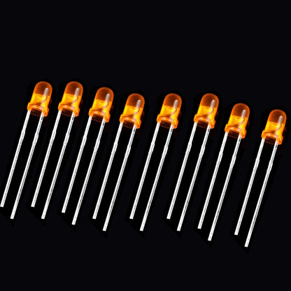 Kit Surtido Diodos LED 3mm/5mm (DIP, Rojo/Naranja/Amarillo/Verde/Azul/Blanco) Componentes Electrónicos