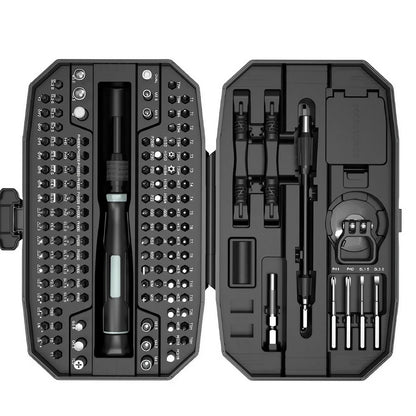 Set Destornilladores Precisión Profesional 152 en 1 / 25 en 1 (Kit Herramientas Laptop/Computadora, Puntas T5/T6 Torx)