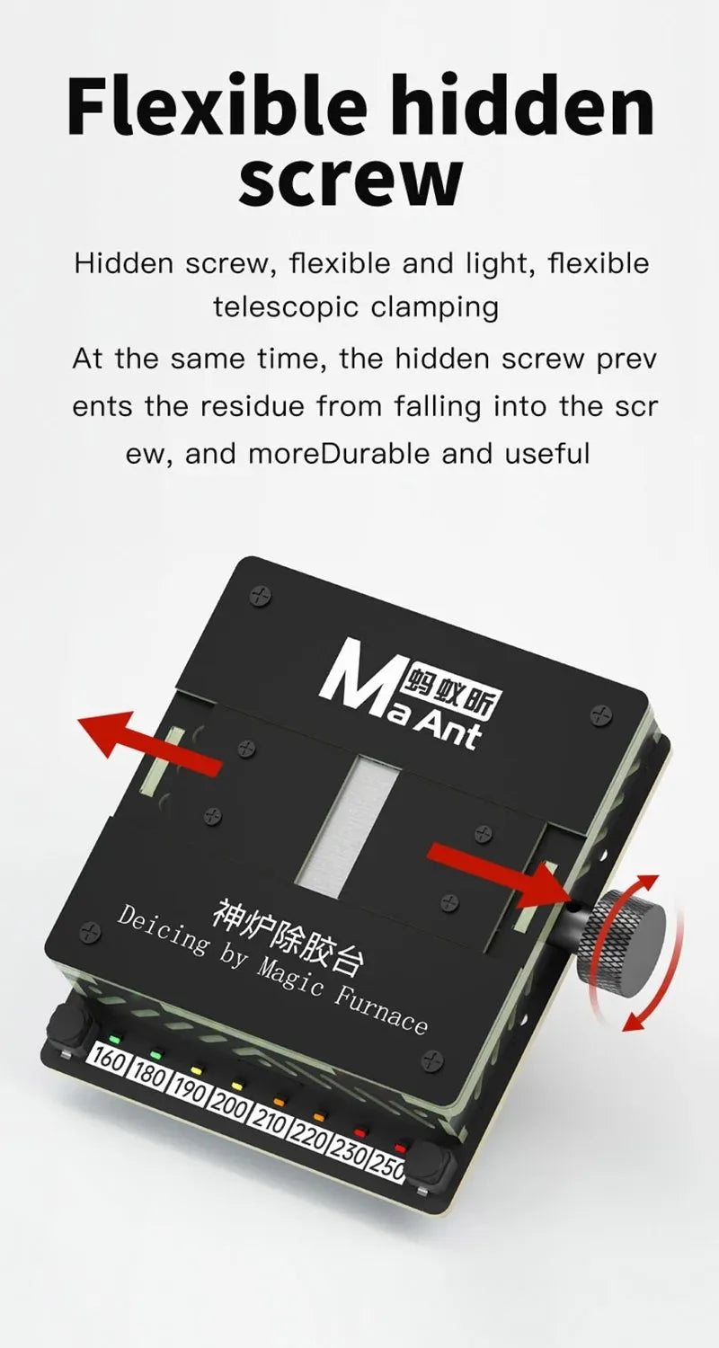 MaAnt SL-2 Preheating Platform Constant Temperature BGA glue removing station for iPhone Android CPU NAND flash IC Chips Repair
