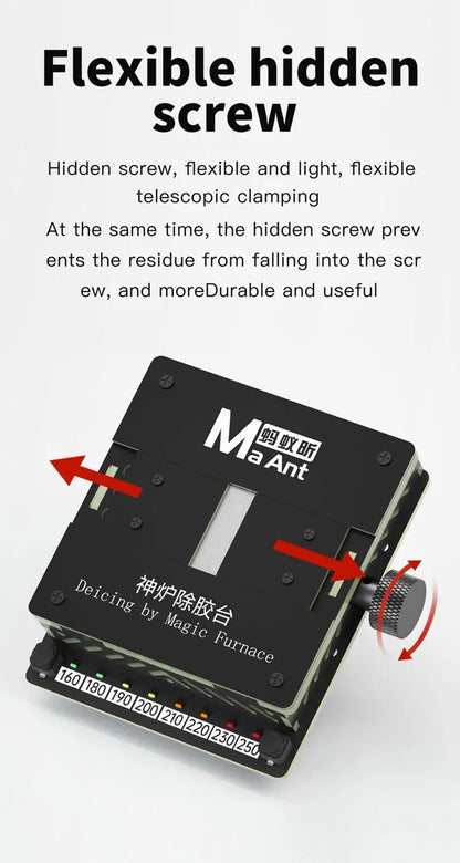 MaAnt SL-2 Preheating Platform Constant Temperature BGA glue removing station for iPhone Android CPU NAND flash IC Chips Repair