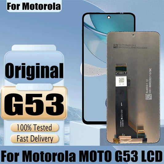 Original For Motorola Moto G53 LCD XT2335-2 Display Touch Screen Digitizer Assembly For Moto G53 LCD Repair