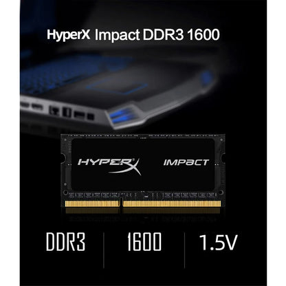 Memoria RAM HyperX Laptop DDR3/DDR3L SODIMM (4GB/8GB, 1333/1600/1866MHz, 1.35V/1.5V, 204pin) PC3-10600/12800/14900 (1/2 Unidades)