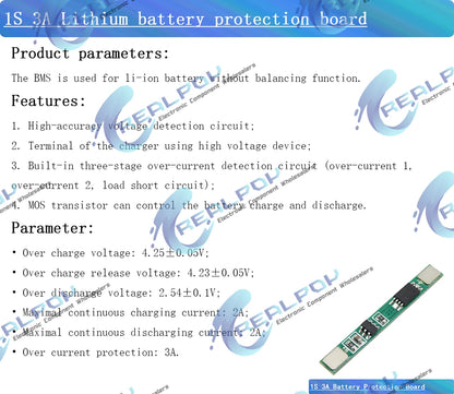 1S 2S 3S 4S 5S 6S 3A 15A 20A 30A Li-ion Lithium Battery 18650 Charger PCB BMS Protection Board For Drill Motor Lipo Cell Module