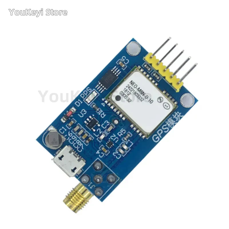 Módulo GPS GY-NEO6MV2 / GY-NEO7MV2 / GY-NEO8MV2 (NEO-6M/7M/8M) con Antena Grande y EEPROM para Control Vuelo MWC/APM2.5 Arduino