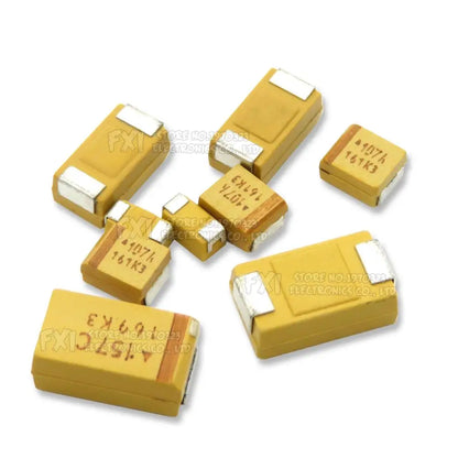 Capacitor Tantalio SMD (Caja A/B/C/D) 6V-50V, 0.1uF-330uF (Pack 10 Unidades)