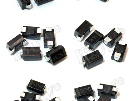 Diodo Rectificador Schottky SMD DO-214AC - Varios Tipos (M1-M7, SS12-SS36, US1M, RS2M, ES1D) - Lote 100 Piezas