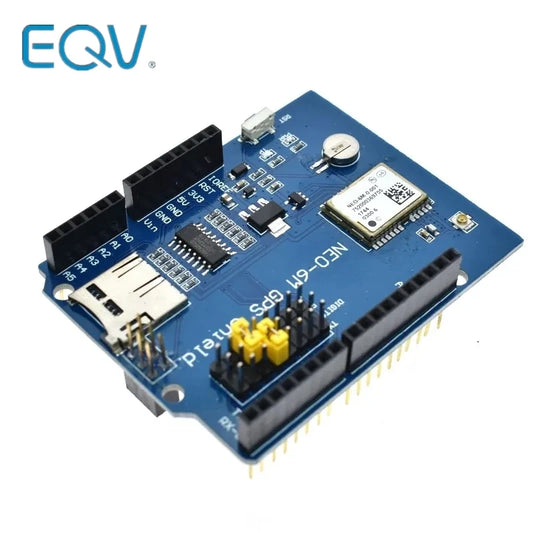 Placa Expansión Shield Logger GPS NEO-6M (SPI/UART) con Ranura Tarjeta SD para Arduino UNO R3
