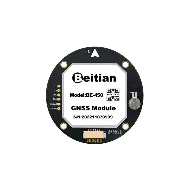 Módulo GPS Beitian BE-450 (M10, TTL, Ultra Bajo Consumo, con Compás y Flash, LED PPS) para Drones/Vehículos