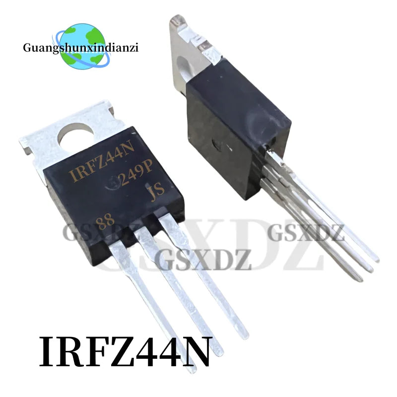 MOSFET Canal-N Alta Potencia TO-220 - Varios Tipos (IRFZ24N a IRF3205) - Lote 10 Piezas