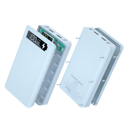 Caja Power Bank DIY Desmontable QC 3.0 (6x18650) Doble USB + PD (Soporte Batería 18650)