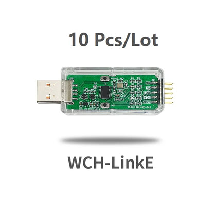 Adaptador Debugger/Descarga Online WCH LinkE (Soporta WCH RISC-V MCU / ARM SWD, USB a Serial)