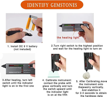 2025 New Diamond Tester Pen Professional High Accuracy Jewelry Diamond Selector Kit With LCD Screen For Gemstone Detection