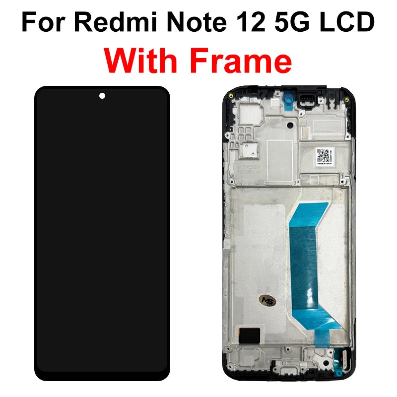OLED For Xiaomi Redmi Note 12 5G Display 22111317I Touch Screen Digitizer For Redmi Note 12 4G LCD 23027RAD4I Replacement Parts