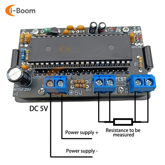Kit Práctica Soldadura DIY - Tester Resistencia (Ohmetro) con Display Digital