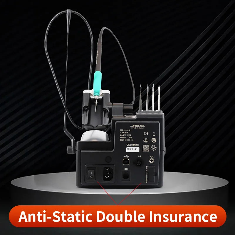 Original JBC Soldering Station CD-2BHQF Fit Universal C245 Series Soldering Iron Tips Repair Mobile Phone PCB IC Tools
