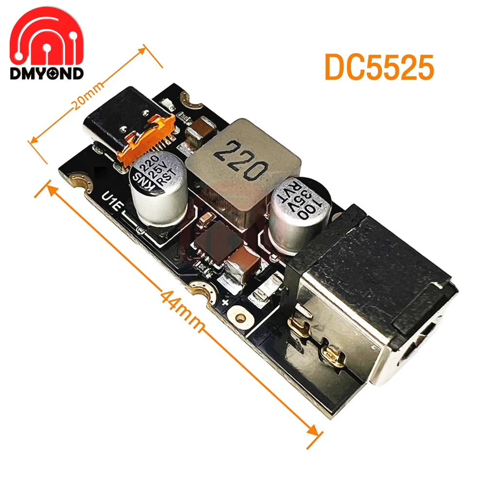 Módulo Carga Rápida PD 65W USB-C Soporta PD3.1/QC3.0/SCP/PPS para Arduino DC 8-30V