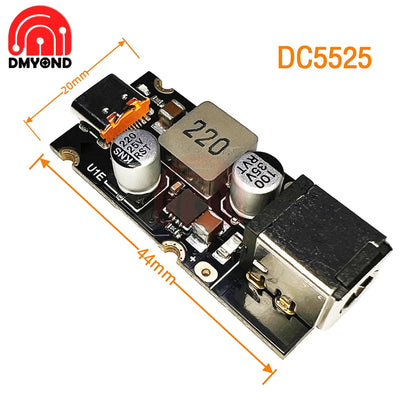 Módulo Carga Rápida PD 65W USB-C Soporta PD3.1/QC3.0/SCP/PPS para Arduino DC 8-30V