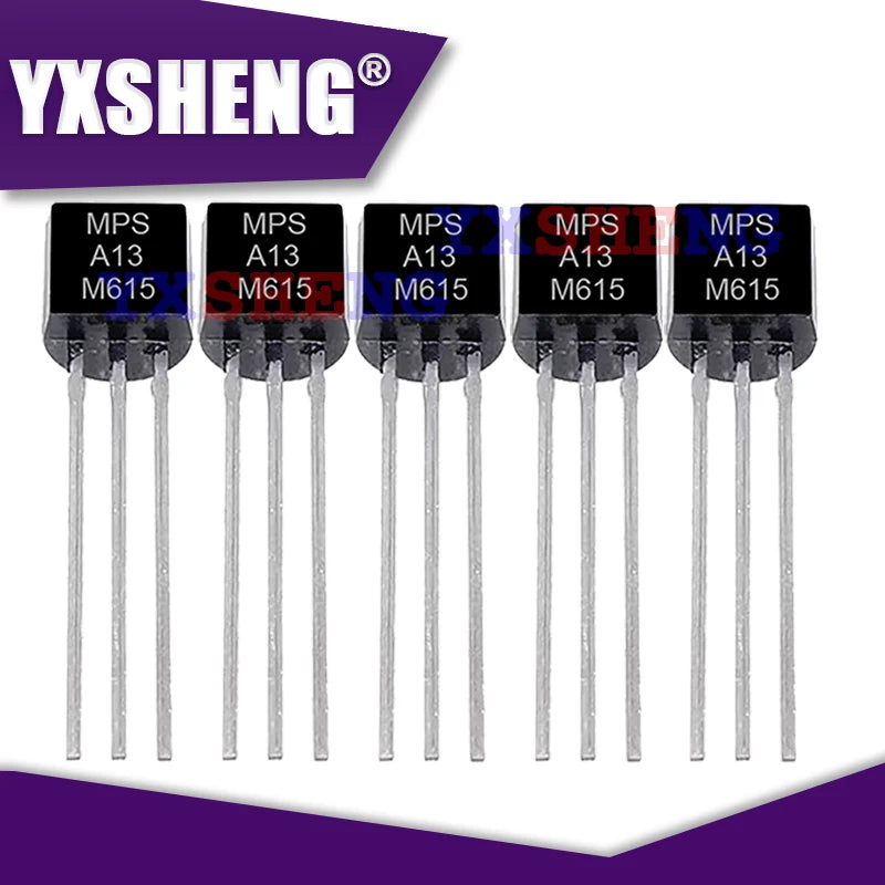 Lote 50 Pcs Transistores Surtidos TO-92 (MPSA06, MPSA13, MPSA14, MPSA18, MPSA42, MPSA44, MPSA56, MPSA92, Z0607MA)
