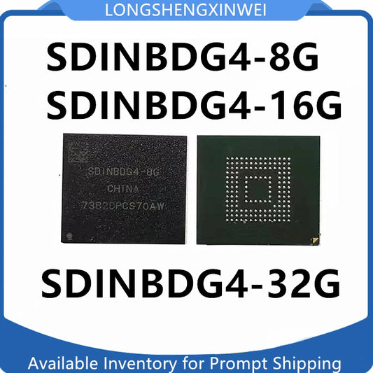 Chip Memoria EMMC SDINBDG4-8G / -16G / -32G (FBGA-153, 5.1) (Nuevo en Stock, 1 Unidad)