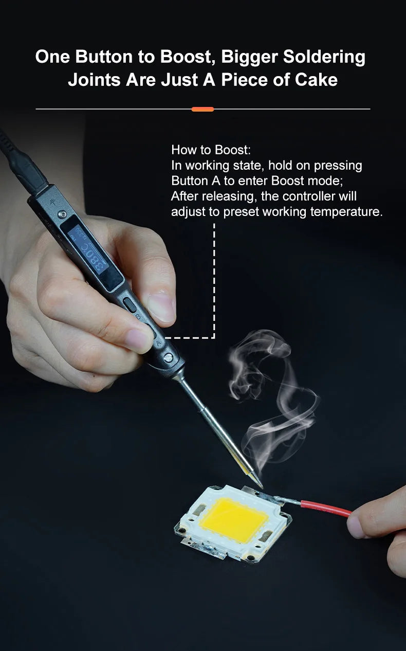 Original TS101 Soldering Iron Electric 65W Temperature Adjustable Programming TS100 Soldering Iron New Upgrade