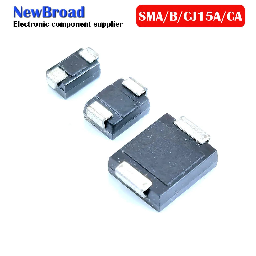 10PCS SMD TVS Diode Unidirectional SMAJ15A BM SMBJ15A LM SMCJ15A GEM Bidirectional SMAJ15CA XM SMBJ15CA BM SMCJ15CA BEM DO-214A