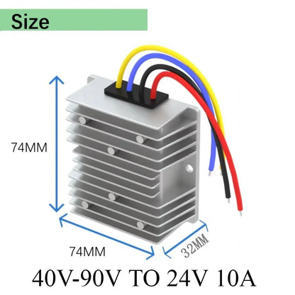 Convertidor Step-Down DC-DC 40V-90V a 24V (5A-50A) / 48V-72V a 24V Estabilizador Regulador Módulo Boost