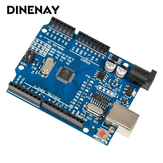 Placa Desarrollo WWZMDiB UNO R3 (ATmega328P) compatible Arduino IDE con Cable USB y Header Pines Rectos 2.54mm