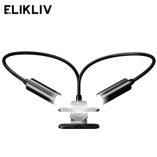 Elikliv Gooseneck Auxiliary Lights for Digital Microscope 118cm Flexible Microscope LED Lights with 3 Lighting Modes USB Cable