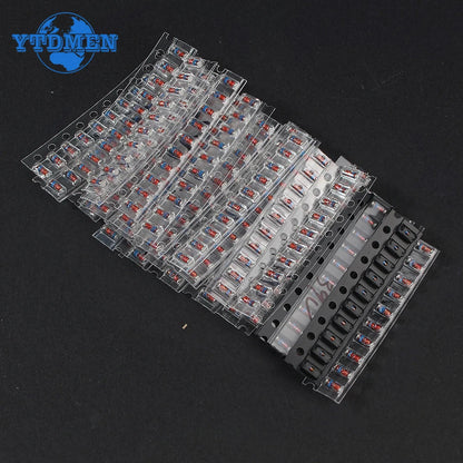 Kit Surtido Diodos Zener SMD LL34 (0.5W/1/2W, 3V-39V) 1N4148 (300 Unidades)