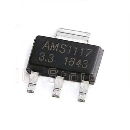 Lote 20 Pcs Regulador Voltaje Lineal AMS1117 SOT-223 (1.2V, 1.5V, 1.8V, 2.5V, 3.3V, 5V, ADJ)