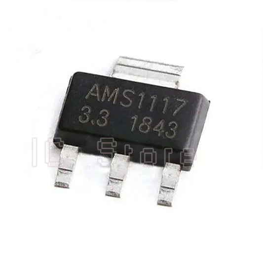 Lote 20 Pcs Regulador Voltaje Lineal AMS1117 SOT-223 (1.2V, 1.5V, 1.8V, 2.5V, 3.3V, 5V, ADJ)