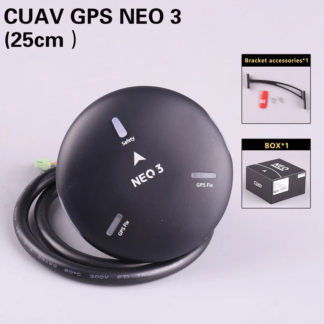 Módulo GNSS GPS CUAV NEO 3 (U-blox M9N) con Compás para Pixhawk (Soporta Ardupilot/PX4 Navegación UAV)