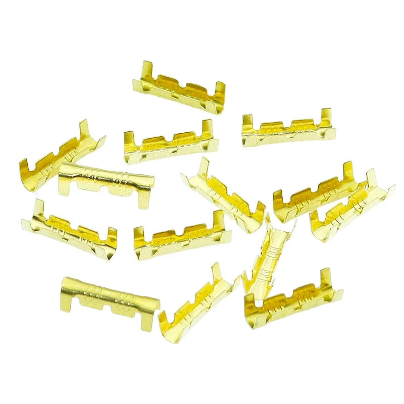 Conector Terminal Rápido Forma U 453 (Diente Pequeño, Fascia) para Cable 0.5-1.5mm² (50 Unidades)