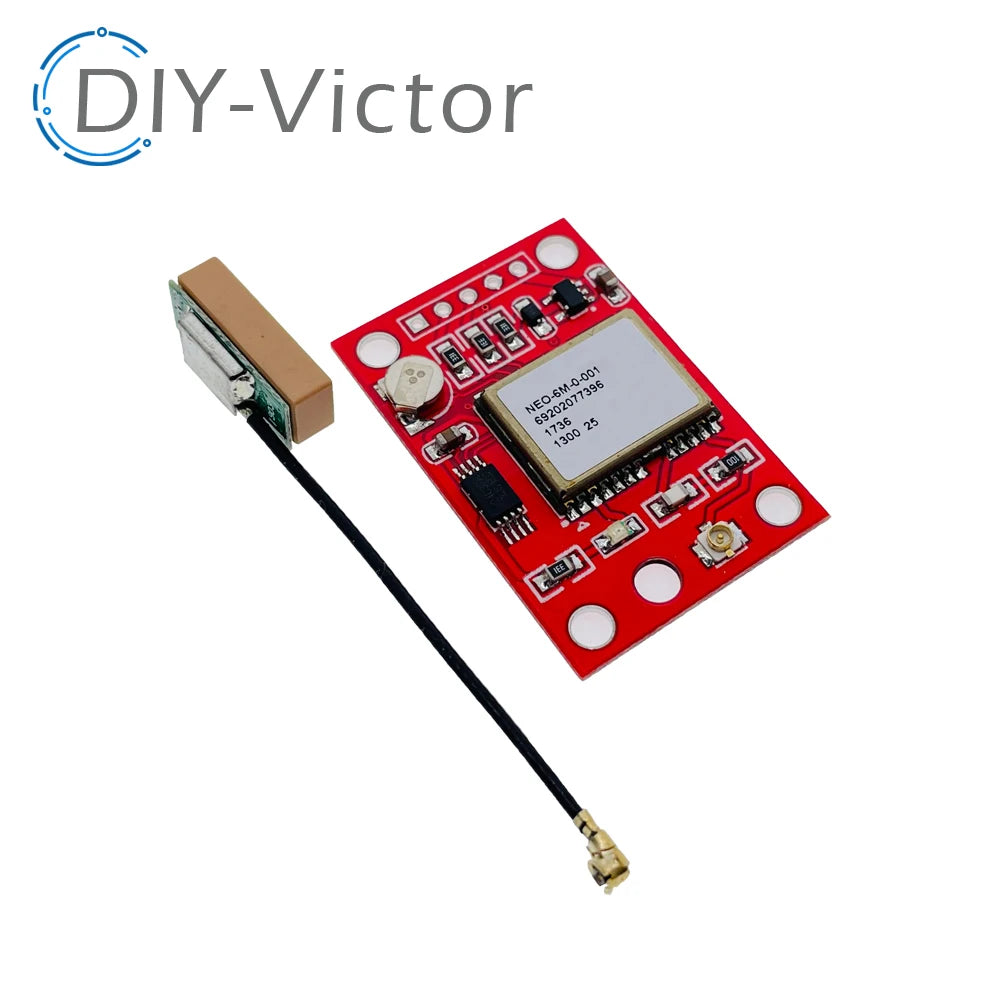 Módulo GPS GY-GPS6MV2 (NEO-6M) con EEPROM y Antena (3-5V, RS232/TTL) para Arduino/APM2.5 Control Vuelo