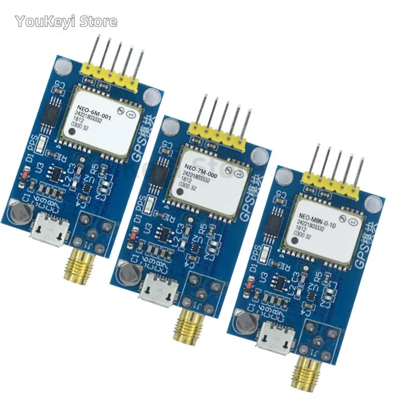 Módulo GPS GY-NEO6MV2 / GY-NEO7MV2 / GY-NEO8MV2 (NEO-6M/7M/8M) con Antena Grande y EEPROM para Control Vuelo MWC/APM2.5 Arduino