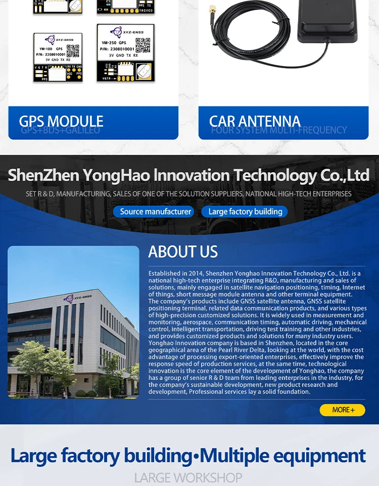 Módulo GPS Beidou XYZ-GNSS YM-181Q (M10050) Pequeño con Antena Cerámica, Compás y Flash para Control Vuelo Drones