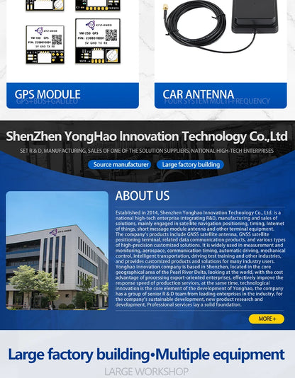 Módulo GPS Beidou XYZ-GNSS YM-181Q (M10050) Pequeño con Antena Cerámica, Compás y Flash para Control Vuelo Drones