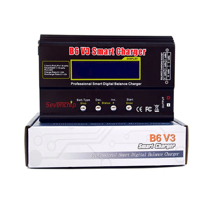 iMAX B6 V3 80W 6A Battery Charger LiHv Lipo NiMh Li-ion Ni-Cd Digital RC Charger Lipro Balance Charger Discharger 15V 6A Adapter