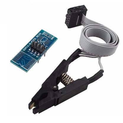 Kit Programador USB CH341A 24/25 Series EEPROM Flash BIOS + Clip Test SOIC8/SOP8 (Variante 1)