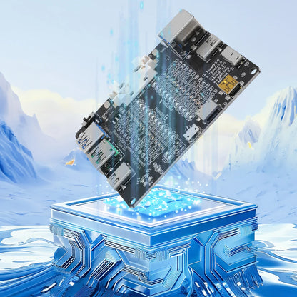 Tester Placa Prueba Cables USB (Tipo-C/B/Micro) Detección Cortocircuito/Anomalía para iOS/Android