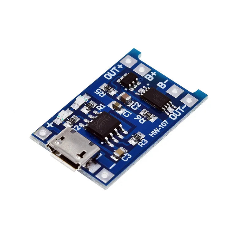 DIY Type-C Micro USB 5V 1A 18650 TP4056 Lithium Battery Charger Module Charging Board With Protection Two-in-One