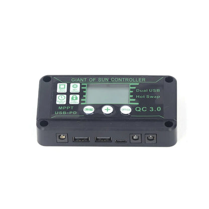 Controlador Carga Solar MPPT 10A-100A 12V/24V Max PV 50V Regulador Panel Dual USB Auto Display