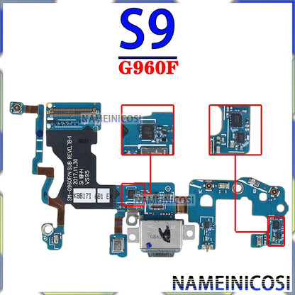 Placa Módulo Puerto Carga USB Dock para Samsung Galaxy S6/S7/S8/S9 Edge/Plus (G920/G925/G930/G950/G955/G960/G965 F/U)