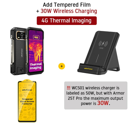 Celular Rugged Ulefone Armor 27T 4G con Cámara Térmica FLIR® y Visión Nocturna (10600mAh, 24GB/256GB, Android 14)