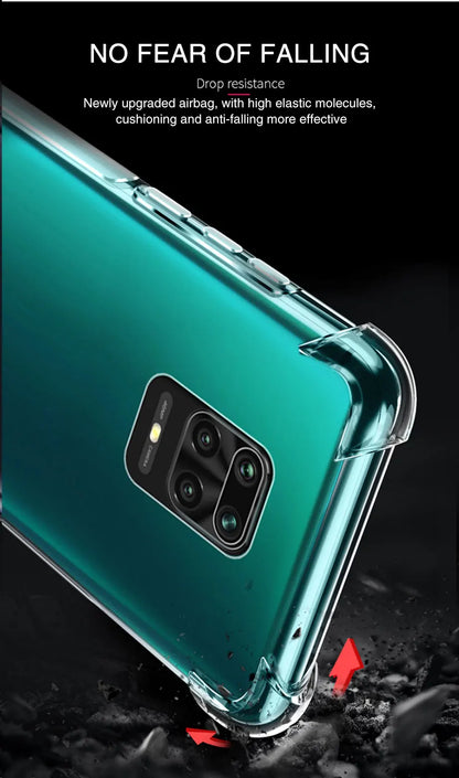 Funda Carcasa TPU Transparente Suave Anti-Golpes (Airbag Grueso) para Xiaomi Redmi Note 9/9S/Note 9 Pro