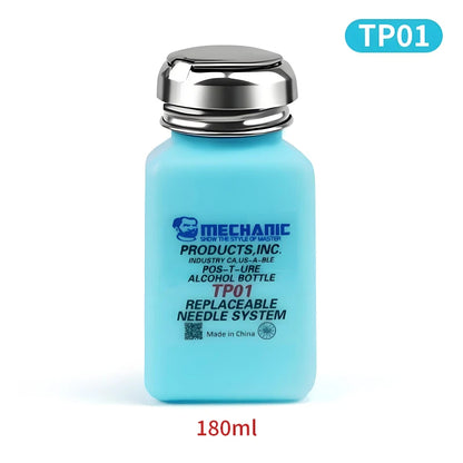 MECHANIC TZ01 TP01 Anti-static Alcohol Bottle for Motherboard Cleaning Industrial Stainless Steel Solution Dispenser