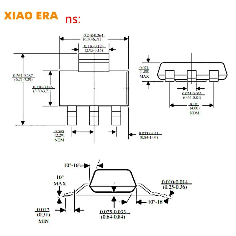 Regulador Voltaje LDO / Transistor SMD SOT-223 - Varios Modelos (BCP56, LM1117, etc.) - Lote 10 Piezas