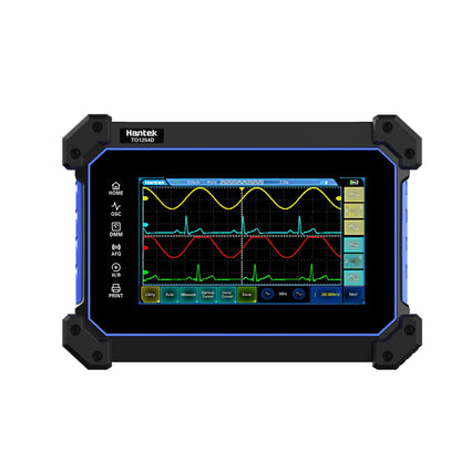 Osciloscopio Digital Hantek TO1112D Pantalla Táctil 2 Canales 110MHz Portátil + Generador Señal + Multímetro